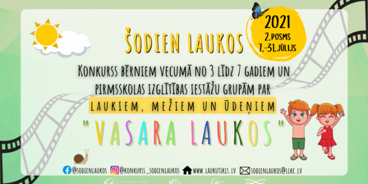 Sadarbībā ar  Latvijas Lauku konsultāciju un izglītības centru noslēdzies konkurss “Šodien laukos” – bērnudārzniekiem!