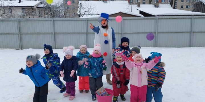 Ziemas prieki kopā ar jautro Sniegavīru!