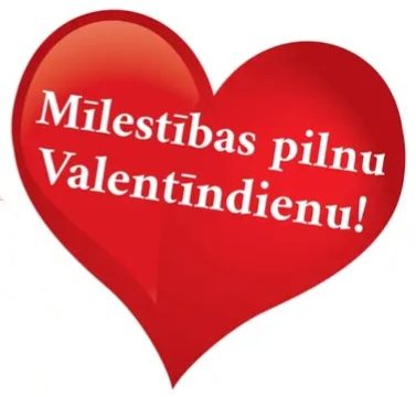 Sveiciens Valentīndienā!