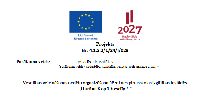 Veselības veicināšanas nedēļa „Darām Kopā Veselīgi!”
