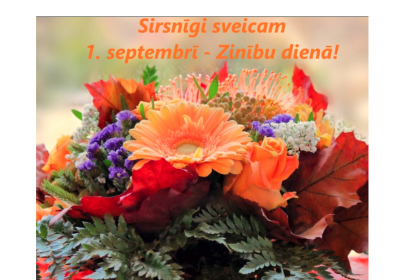 Sveiciens Zinību dienā!