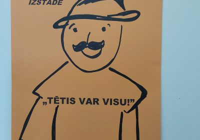 Bērnu radošo darbu izstāde “Tētis var visu!”
