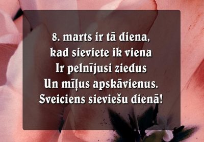 Sveicieni 8.martā!