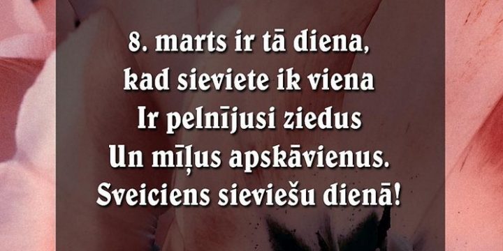 Sveicieni 8.martā!